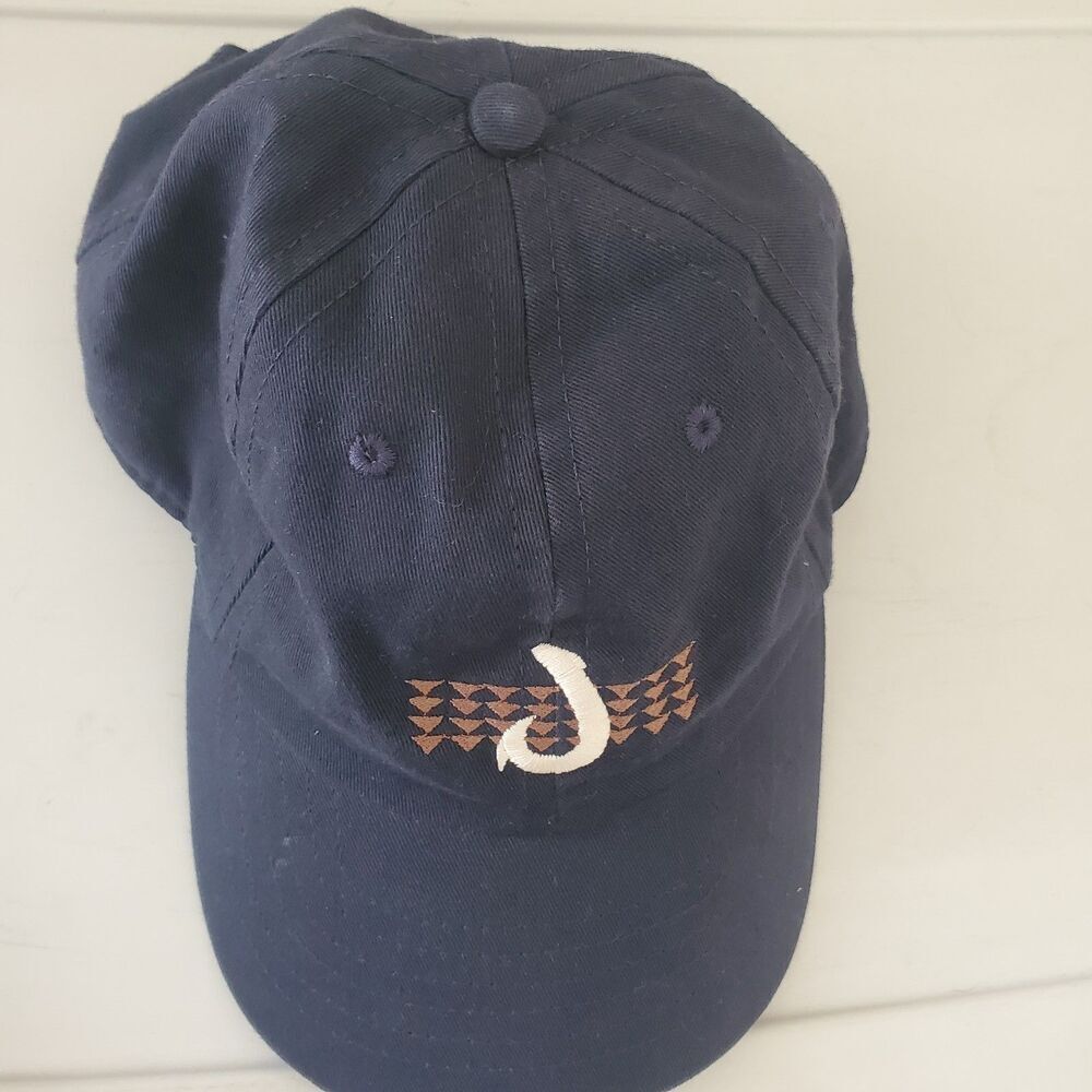Crazy Shirts Hawaii Fishing Hook Baseball Cap Hat Blue Adjustable Unisex